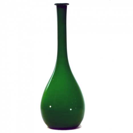 green glass vase, SOLD