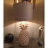 pair of pineapple lamps, ceramic