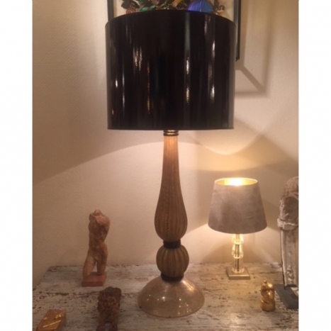 vintage murano glass, table lamp